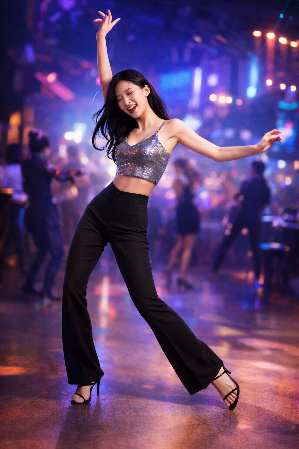 대전세븐나이트 내부 조명과 무대